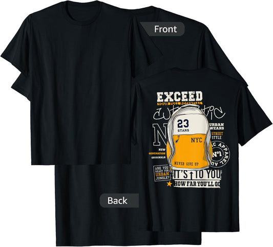 I Love NYC, NYC Graphic - New York City Cool Designs T-Shirt - T-Shirt | Black