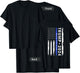 Pro Trump 2024 Back The Blue Thin Blue Line American Flag T-Shirt - T-Shirt | Black