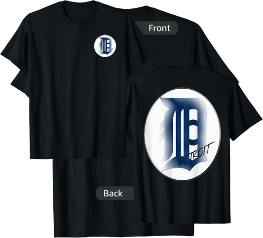 DETROIT Apparel - Old English D | Michigan T-Shirt - T-Shirt | Black
