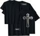 Large Crucifix Cross on Back Christian T-Shirt - T-Shirt | Black