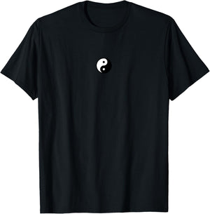 Small Yin Yang, Tai chi, Qi gong, polarity, duality, yoga T-Shirt - T-Shirt | Black
