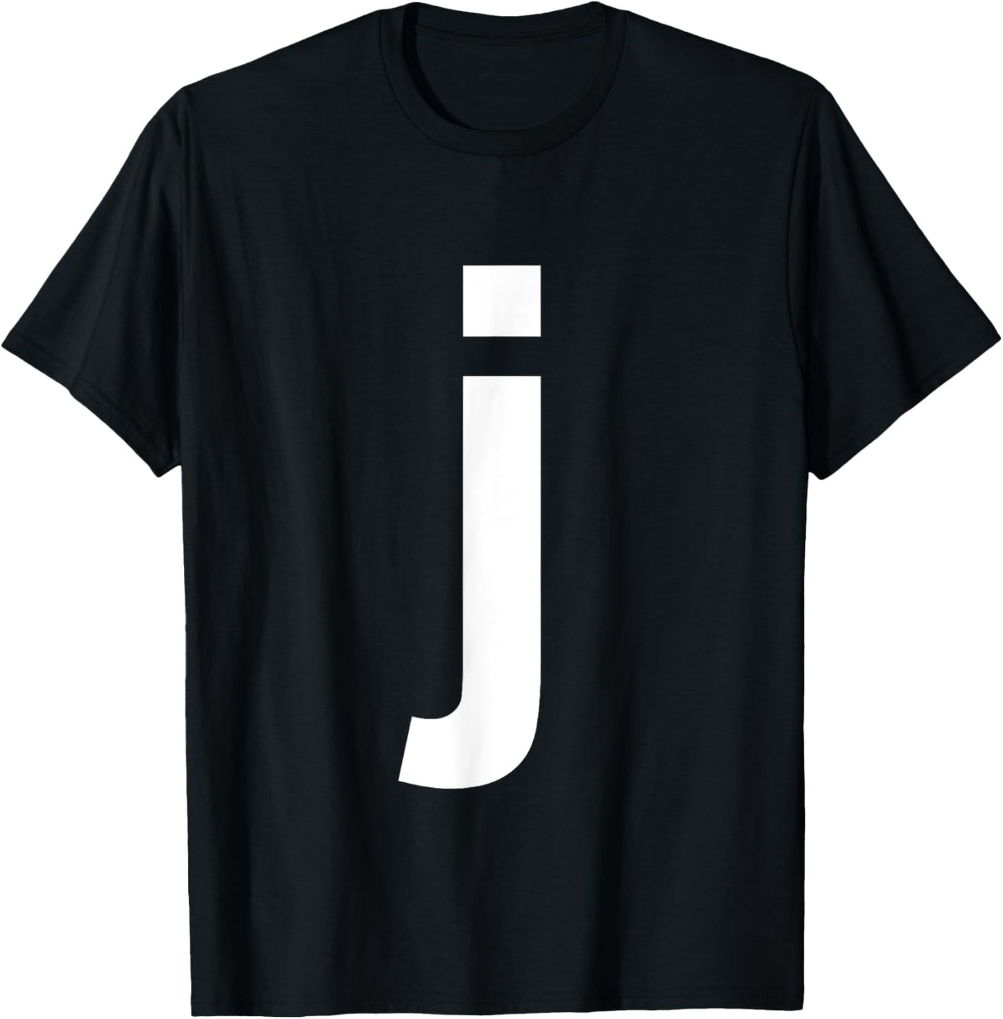Lower Case Letter J Shirt Alphabet T-Shirt - T-Shirt | Black