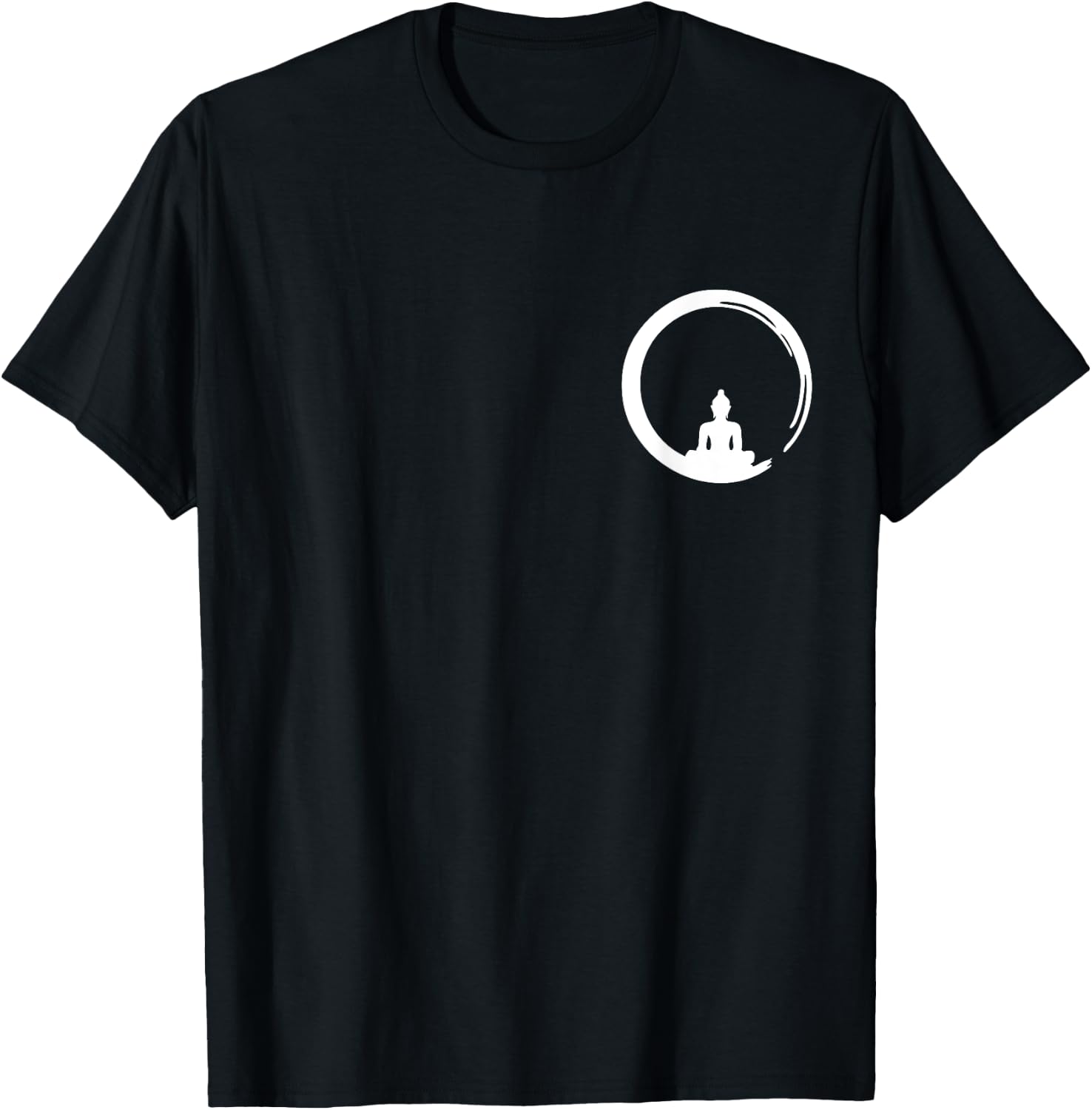 Enso, Zen, Circle, Symbol Buddhism Buddha Meditation Yoga T-Shirt - T-Shirt | Black