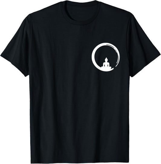 Enso, Zen, Circle, Symbol Buddhism Buddha Meditation Yoga T-Shirt - T-Shirt | Black