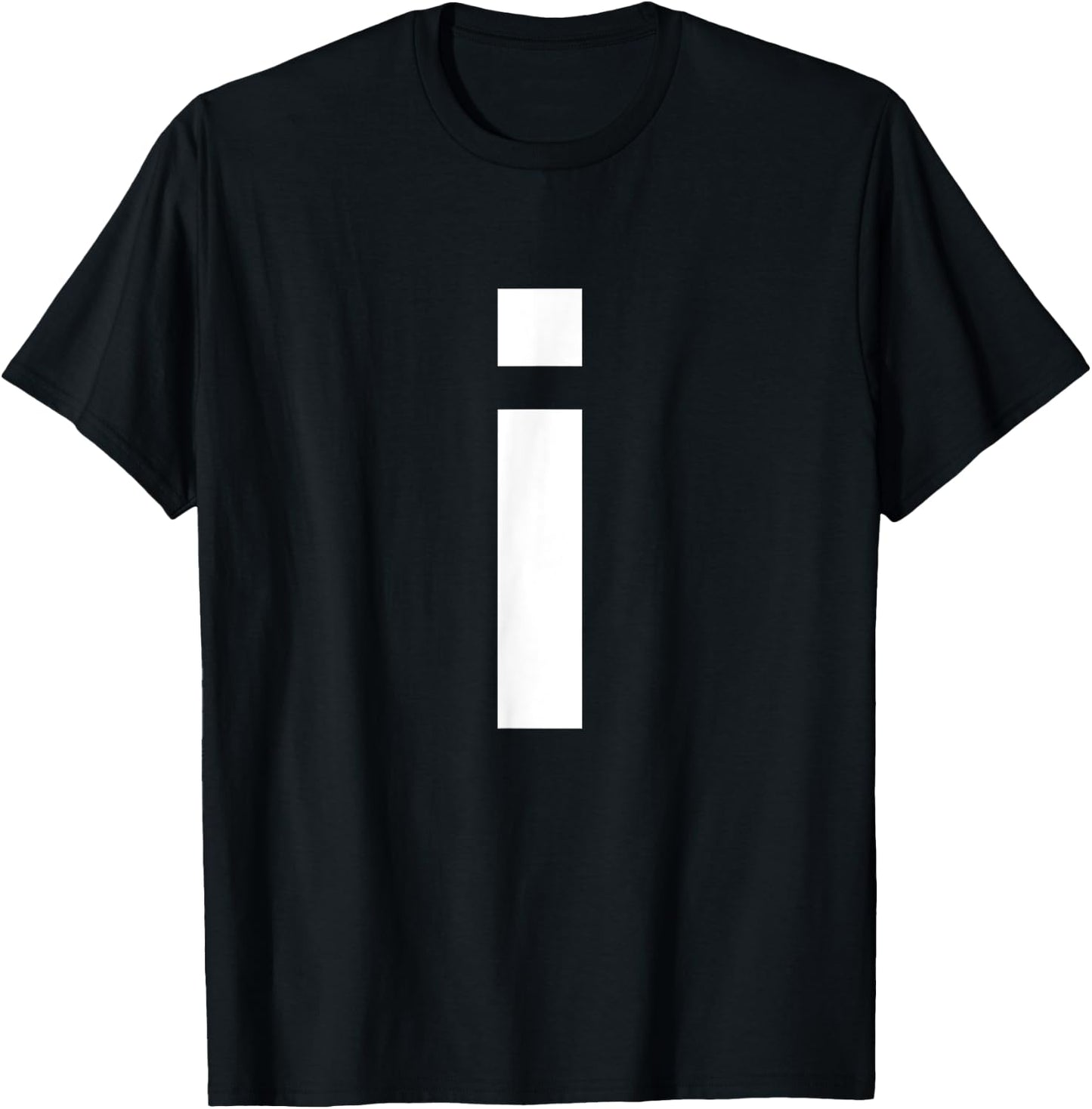 Lower Case Letter I Shirt Alphabet T-Shirt - T-Shirt | Black