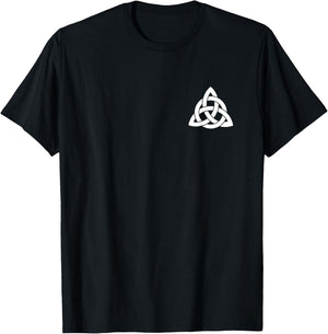 Celtic Cross Christian Holy Trinity Knot Irish Catholic Celt T-Shirt - T-Shirt | Black