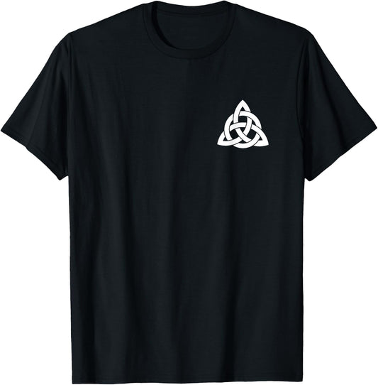 Celtic Cross Christian Holy Trinity Knot Irish Catholic Celt T-Shirt - T-Shirt | Black