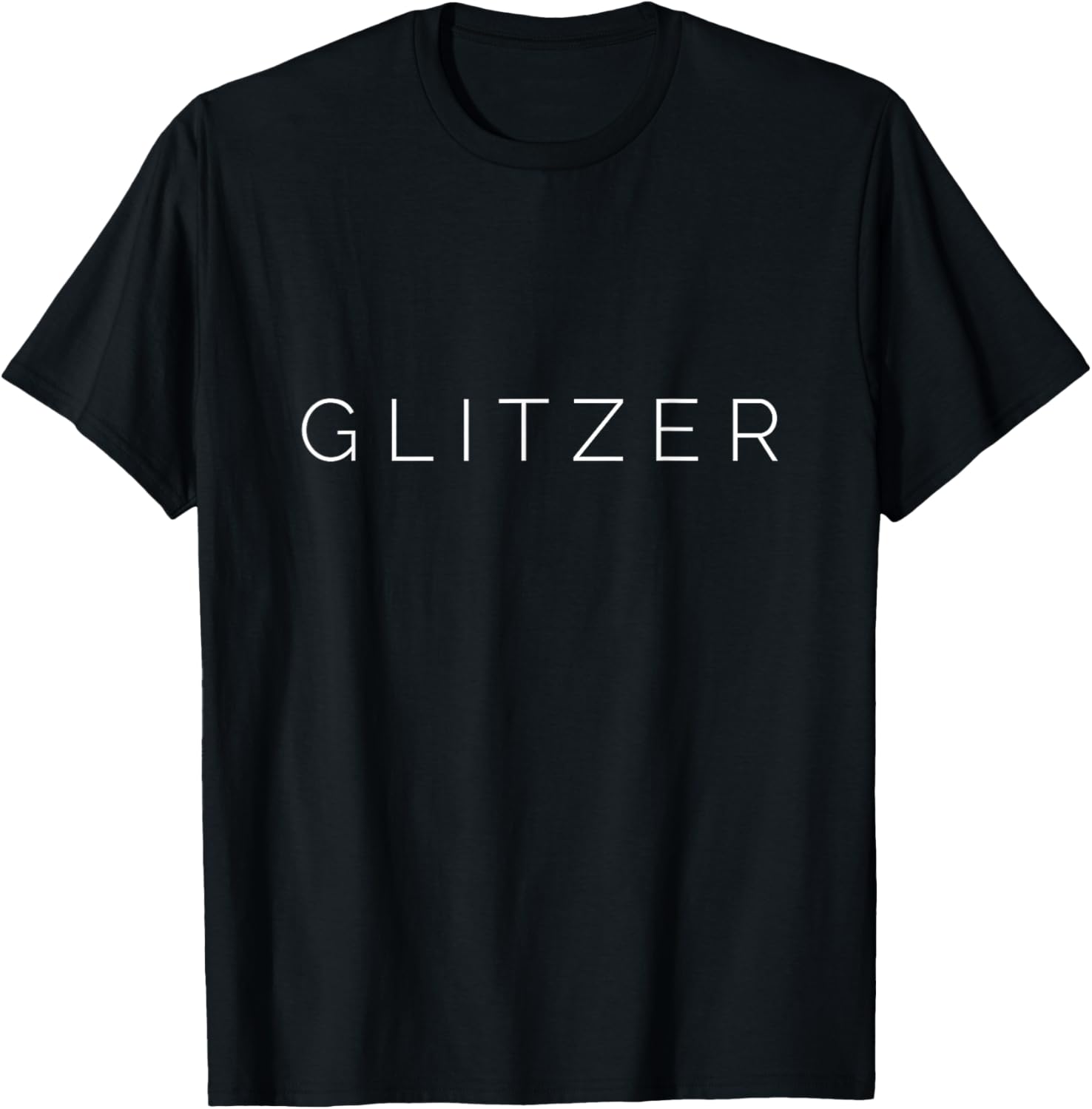 Glitzer T-Shirt - T-Shirt | Black