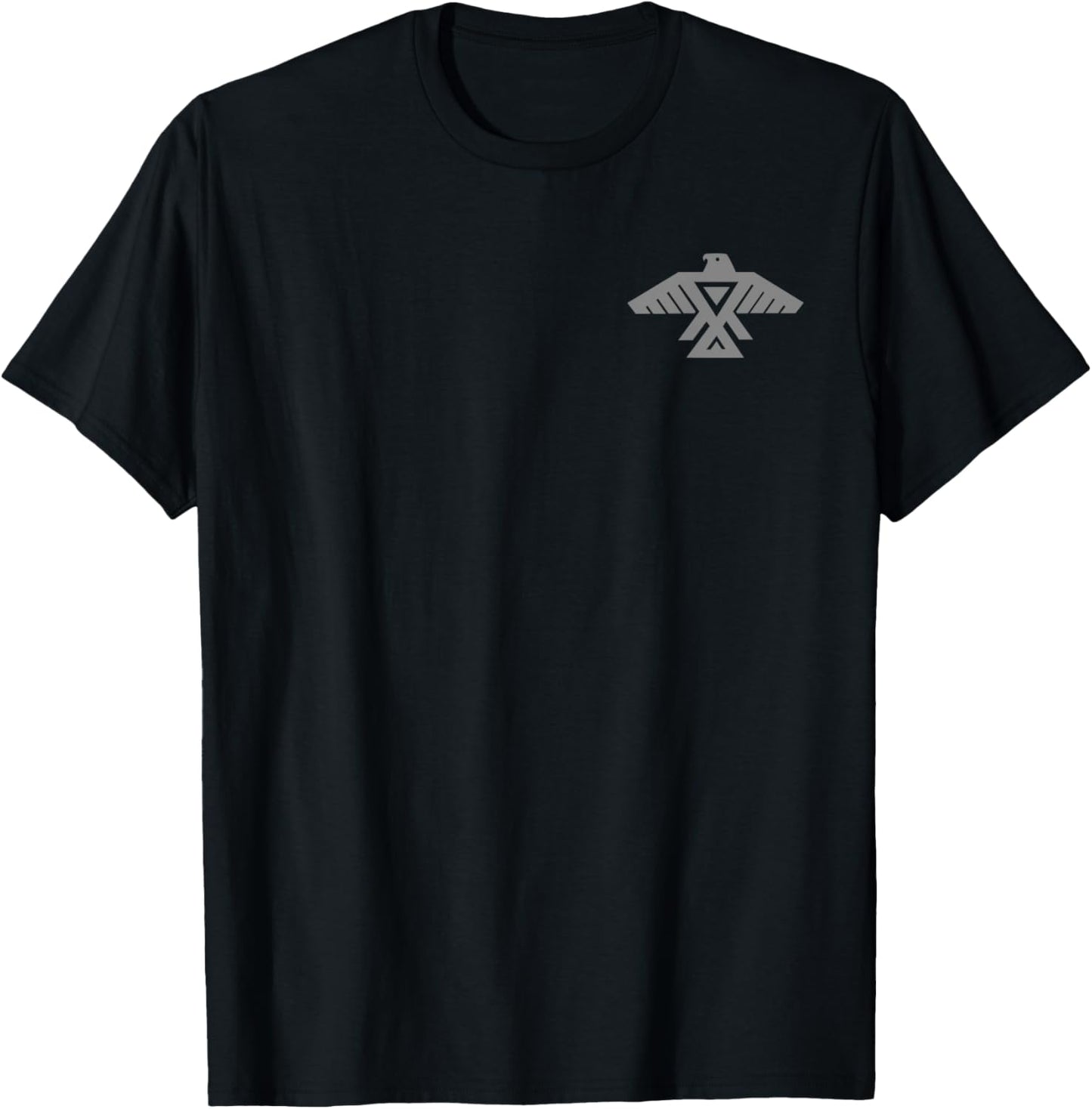 Anishinaabe Thunderbird Flag Symbol Anishinabe T-Shirt - T-Shirt | Black
