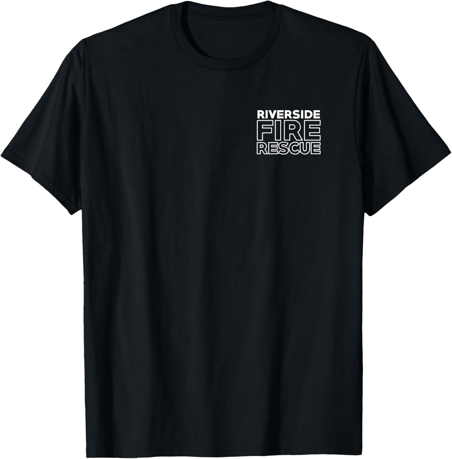 City of Riverside Fire Rescue California Firefighter Duty T-Shirt - T-Shirt | Black