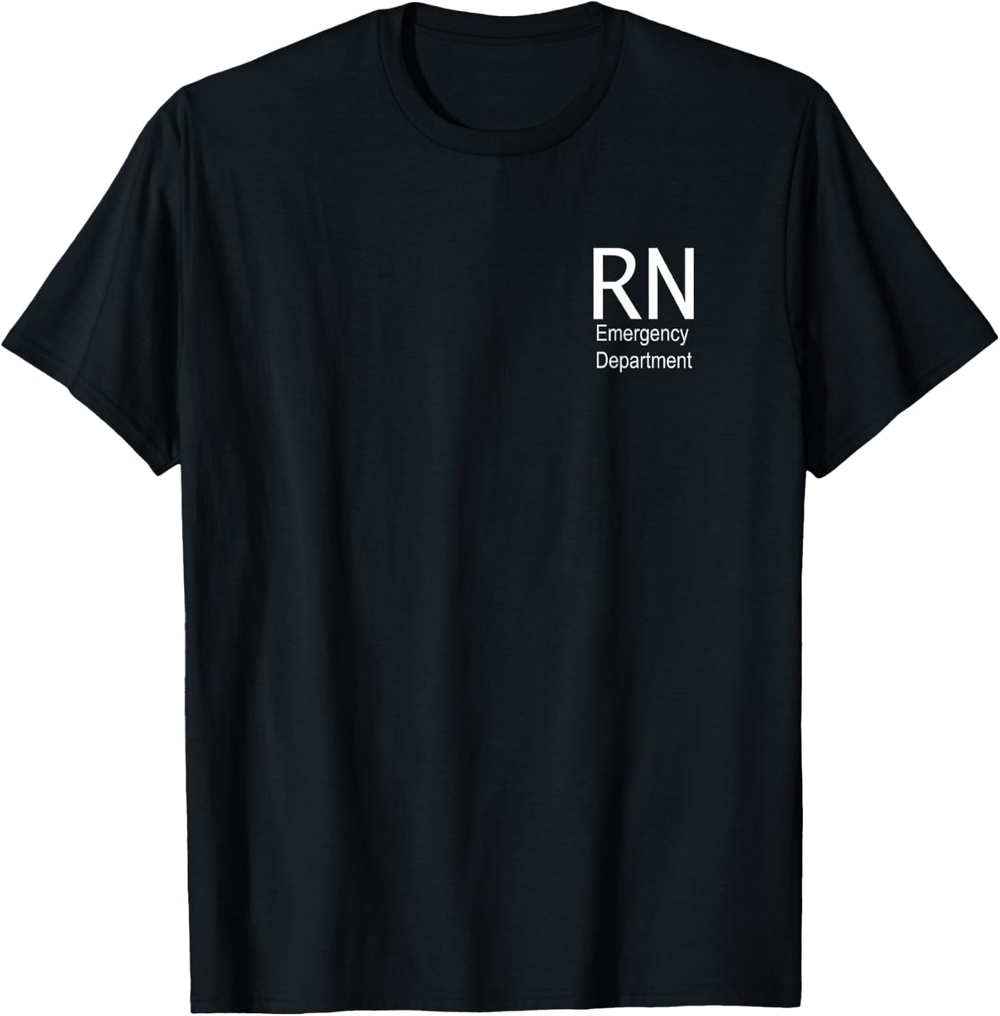 RN Registered Nurse Emergency Department T-Shirt - T-Shirt | Black