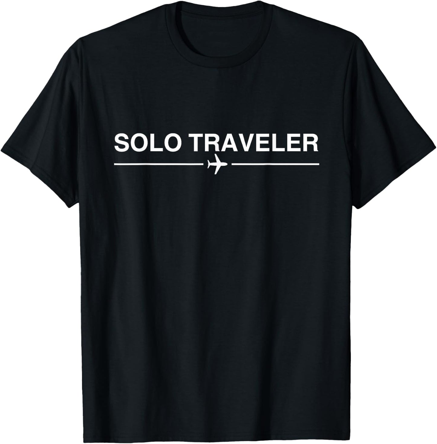 solo Traveler travel the world T shirt for travelers nomads T-Shirt - T-Shirt | Black