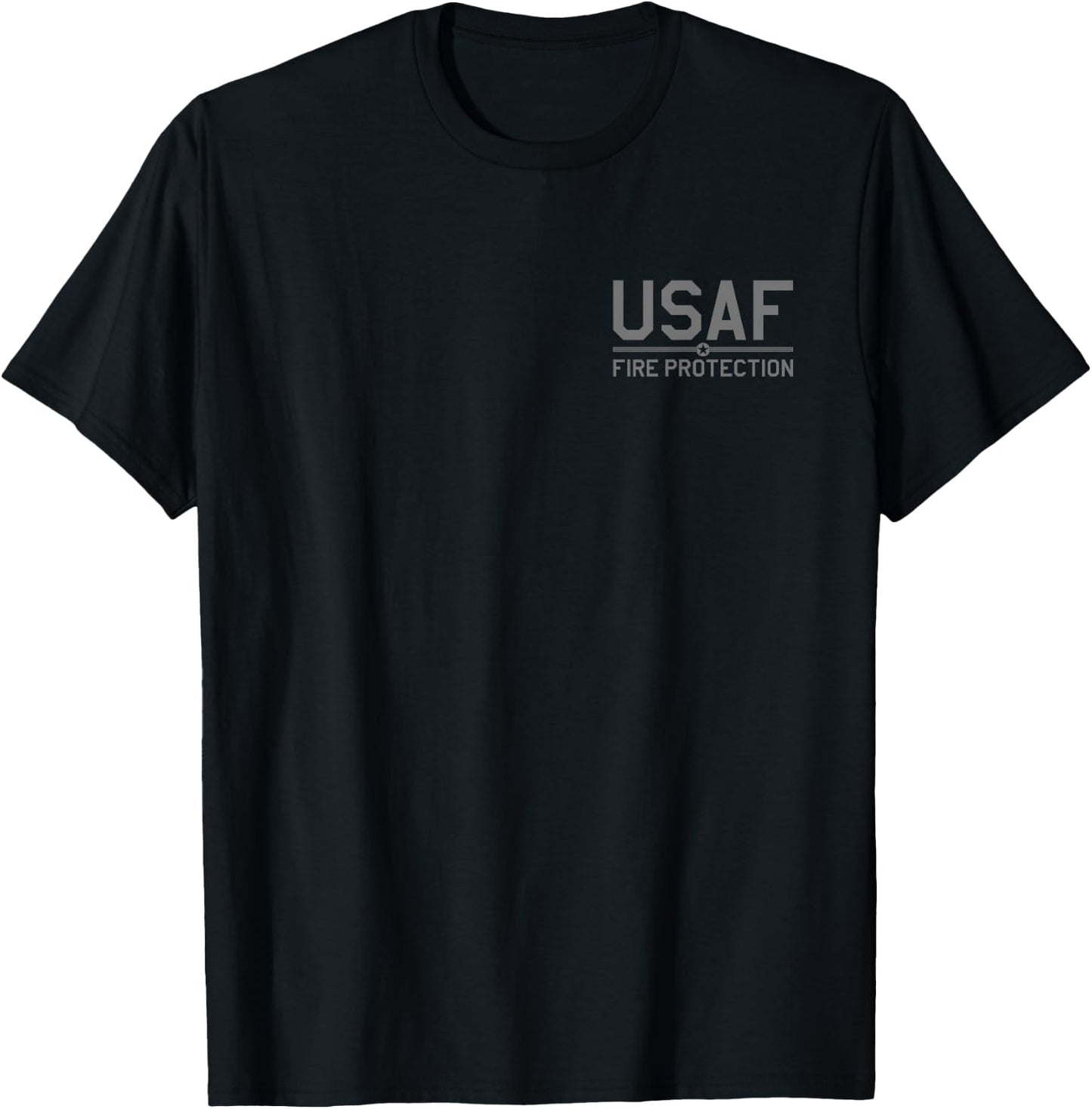 Us Air Force Usaf Fire Protection Rescue Hazmat T-Shirt - T-Shirt | Black