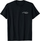 Blue Whale Animal Badge Patch Line Art Outline Gift T-Shirt - T-Shirt | Black
