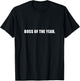 Boss of the Year Sarcastic Lady Boss Retro Coworker T-Shirt - T-Shirt | Black