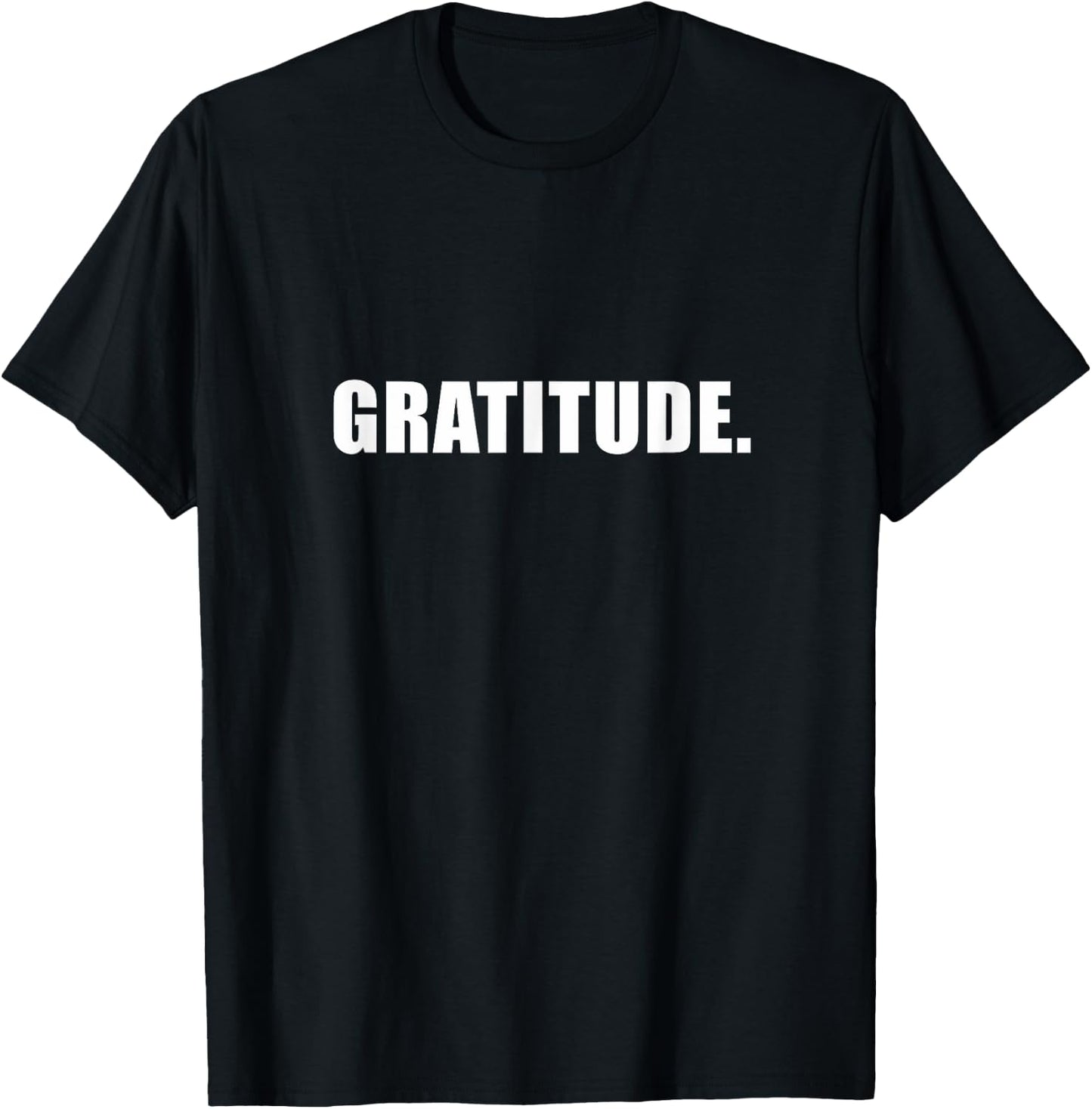 Gratitude Inspirational Novelty Celebrate Recovery T-Shirt - T-Shirt | Black