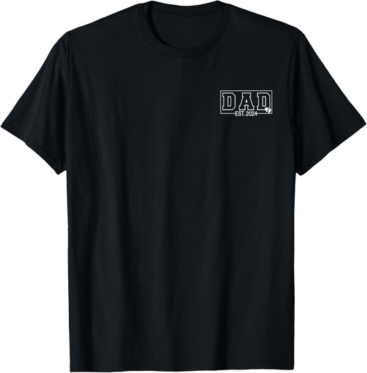Loading New Dad 2024 Dad 2024 Logo , Black, Small T-Shirt - T-Shirt | Black
