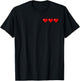 Retro Pixel Hearts T-Shirt - T-Shirt | Black