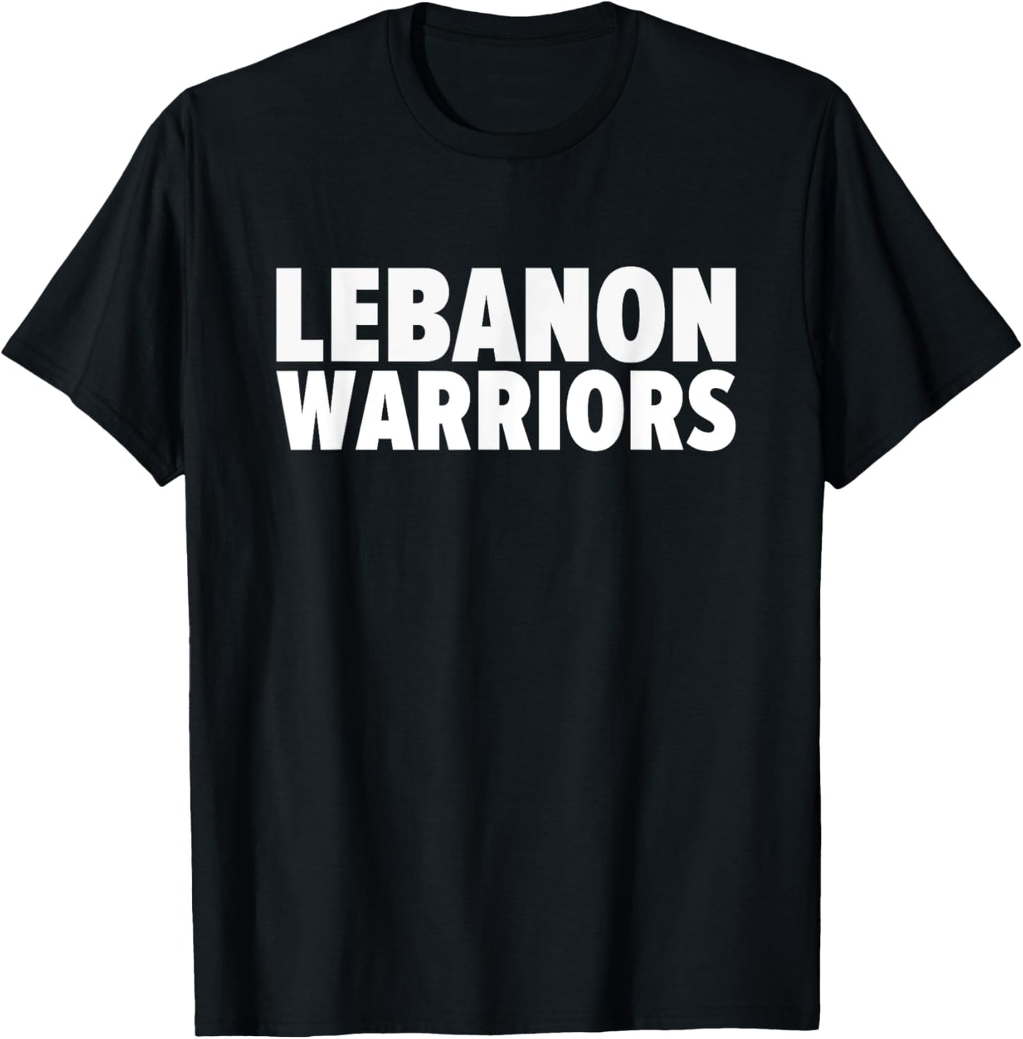 Lebanon Warriors Bold T-Shirt - T-Shirt | Black