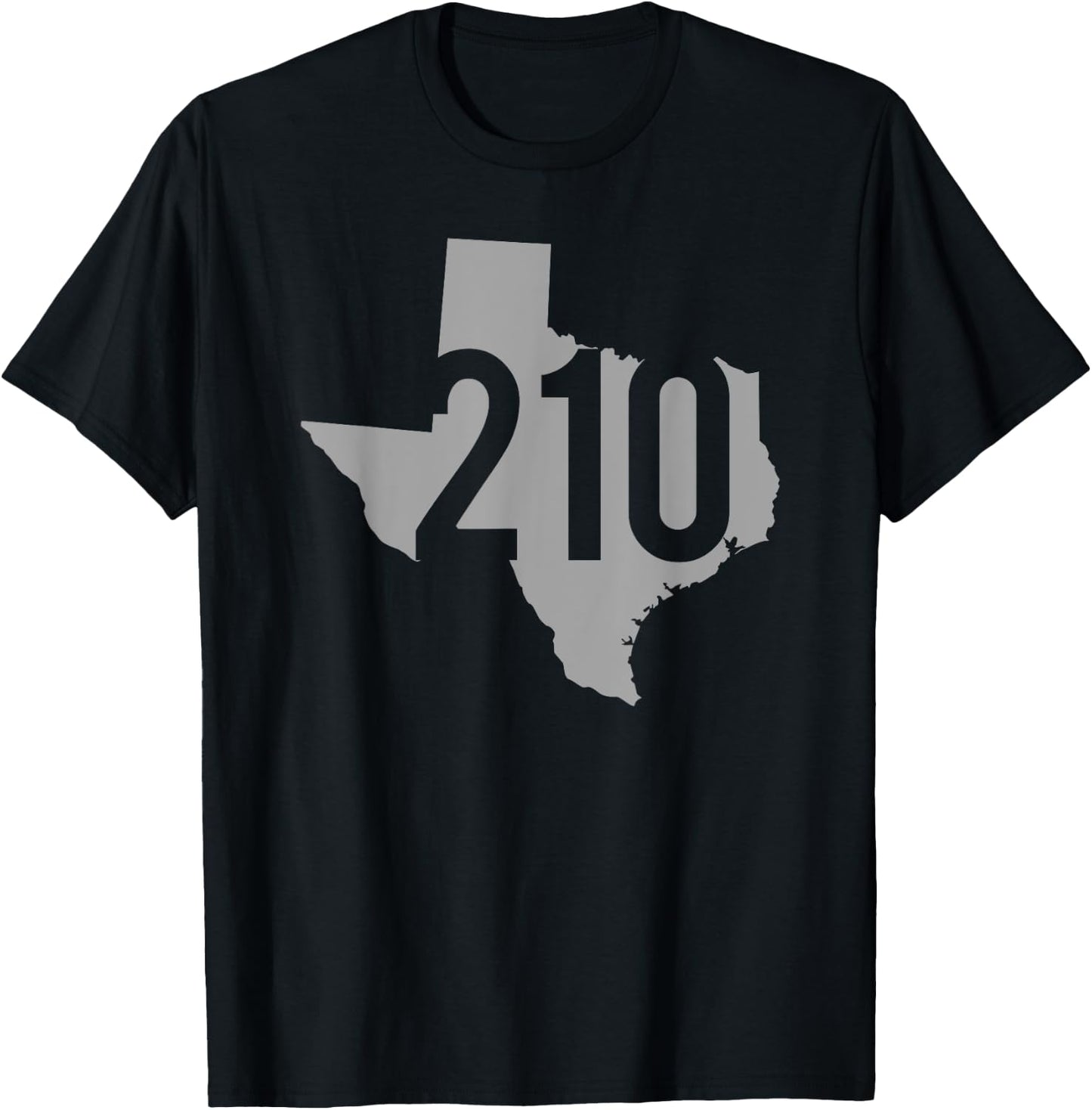 210 Area Code, San Antonio, Texas T-Shirt - T-Shirt | Black