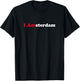 Amsterdam Holland Dutch Tourist Memento Souvenir I Love Gift T-Shirt - T-Shirt | Black