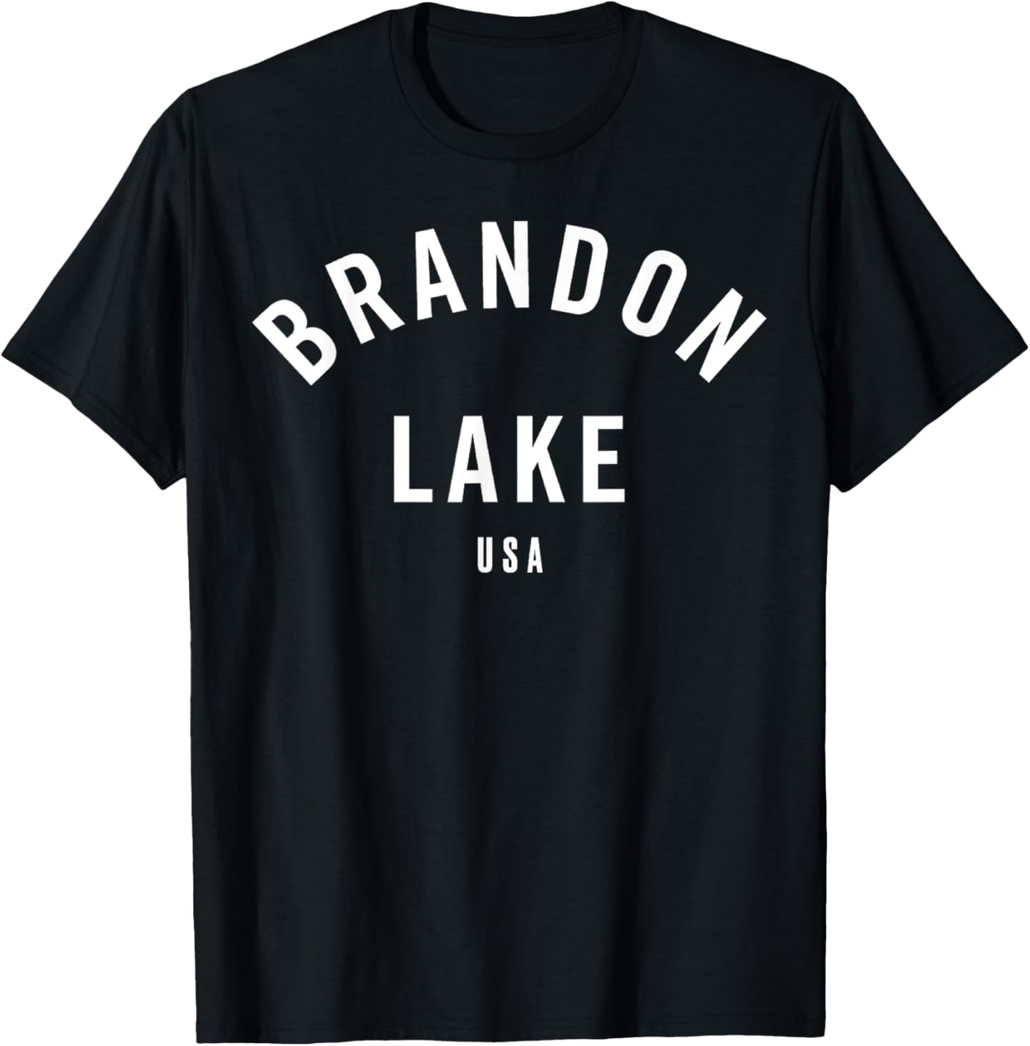 Brandon Lake Lake Collegiate , Kids, -Adults, Short Sleeve, Classic , Black, Small T-Shirt - T-Shirt | Black
