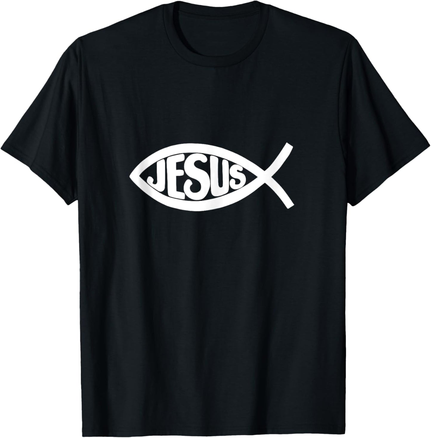 Jesus Fish T-Shirt - T-Shirt | Black