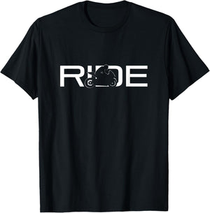 Motorcycle Clothing for Bikers -Adults Black Small T-Shirt - T-Shirt | Black