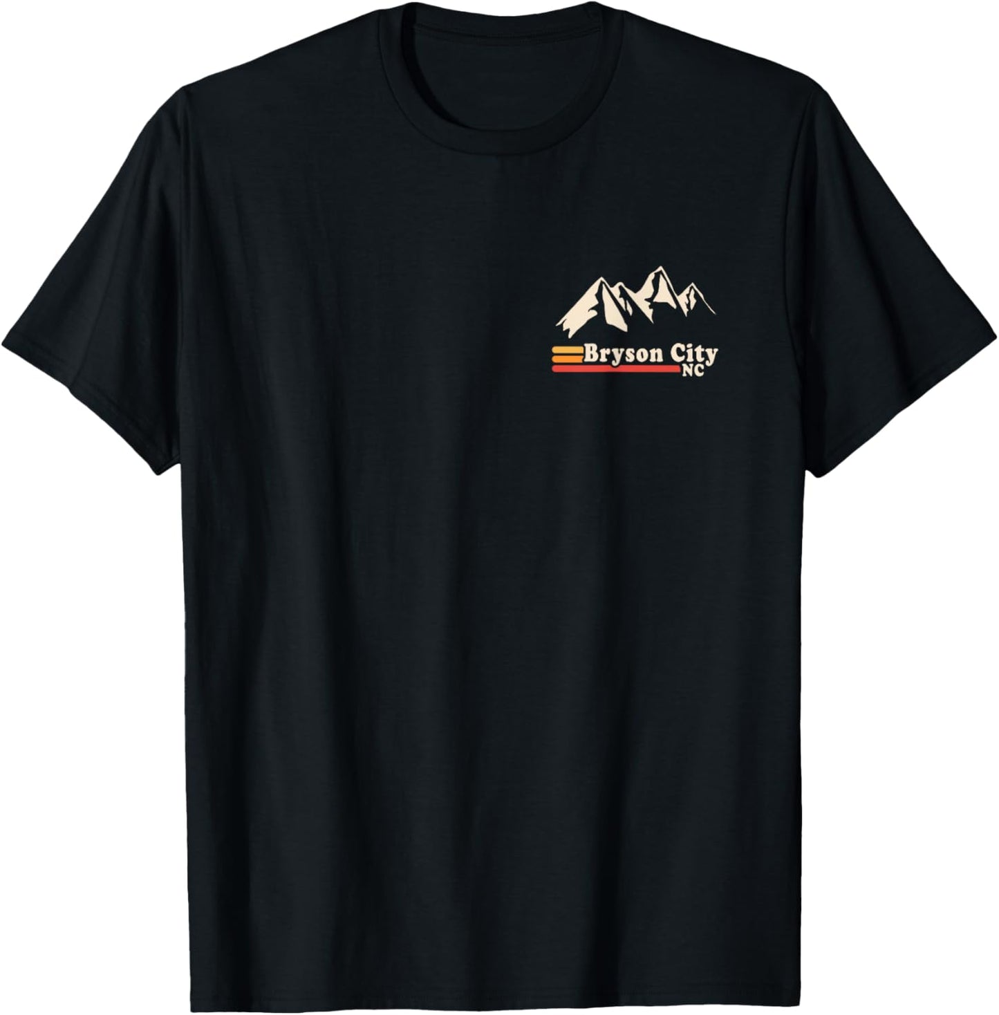 Retro Bryson City NC North Carolina Smoky Mountains T-Shirt - T-Shirt | Black