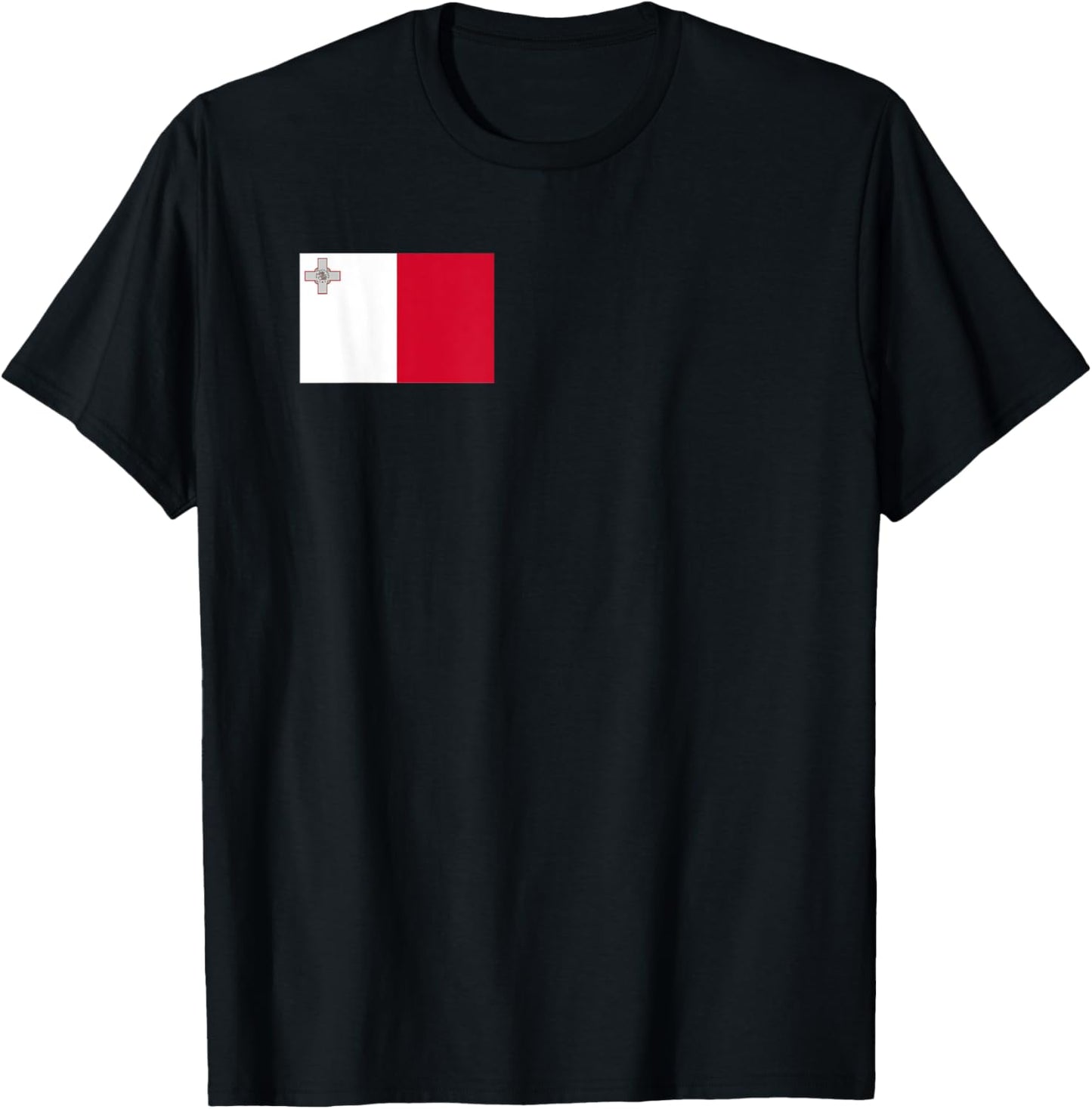 Maltese Flag of Malta T-Shirt - T-Shirt | Black