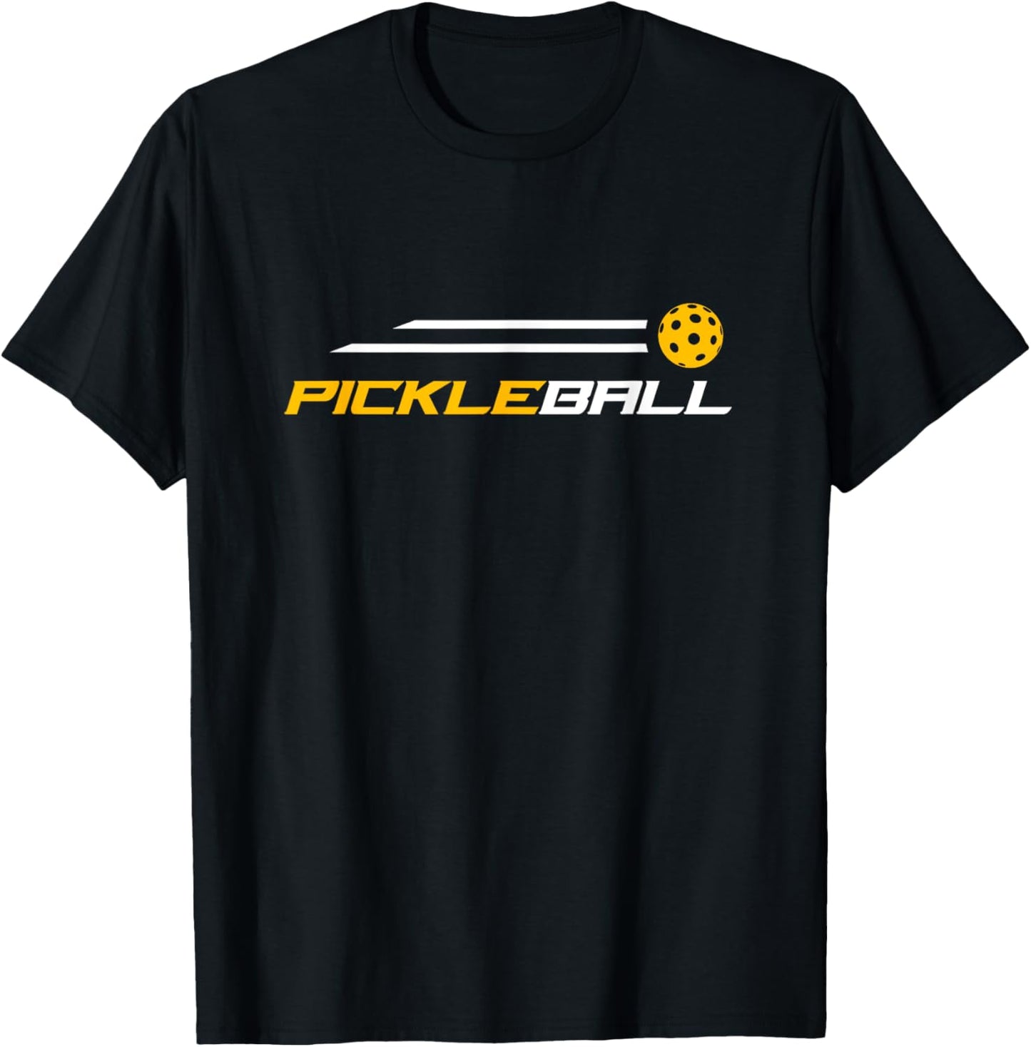 Pickleball - Stylish - Simple - Pickleball T-Shirt - T-Shirt | Black