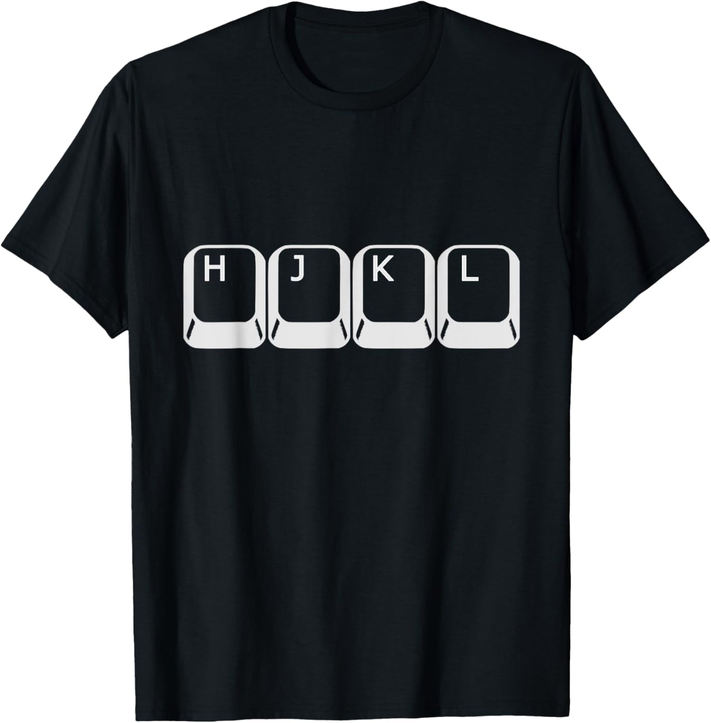 Vim and Neovim HJKL Keys T-Shirt - T-Shirt | Black