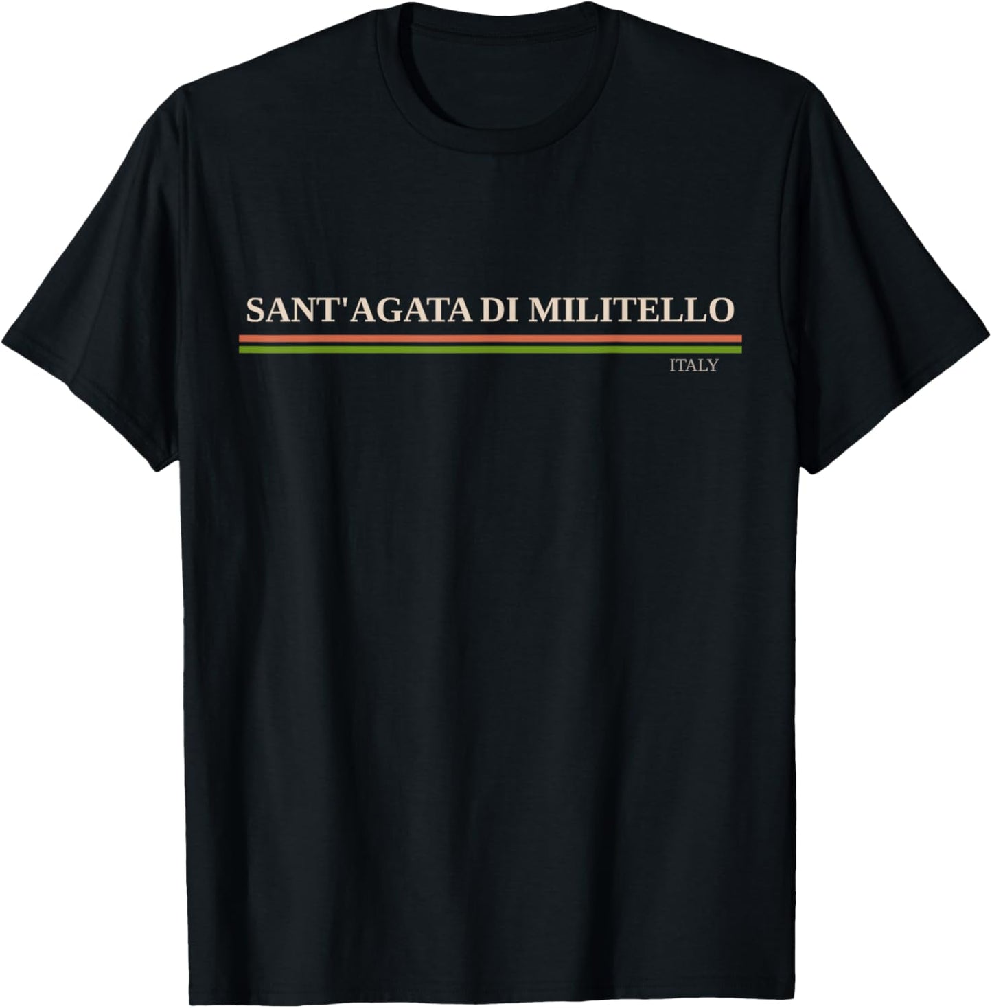 Sant'Agata di Militello Italy T-Shirt - T-Shirt | Black