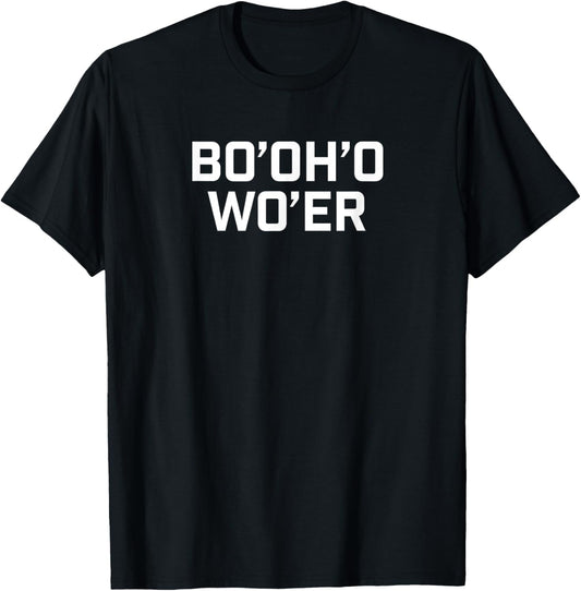 Funny British Accents Bo'Oh'o Wo'er - Bottle of Water T-Shirt - T-Shirt | Black