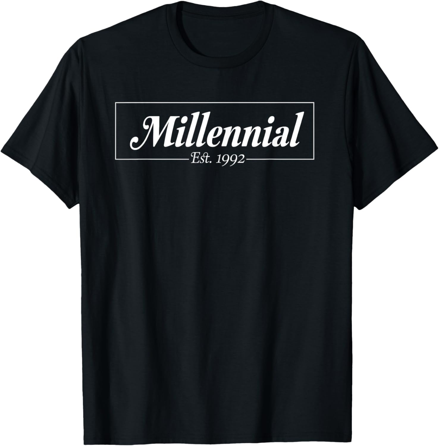 Millennial Established 1992 Birth Year T-Shirt - T-Shirt | Black