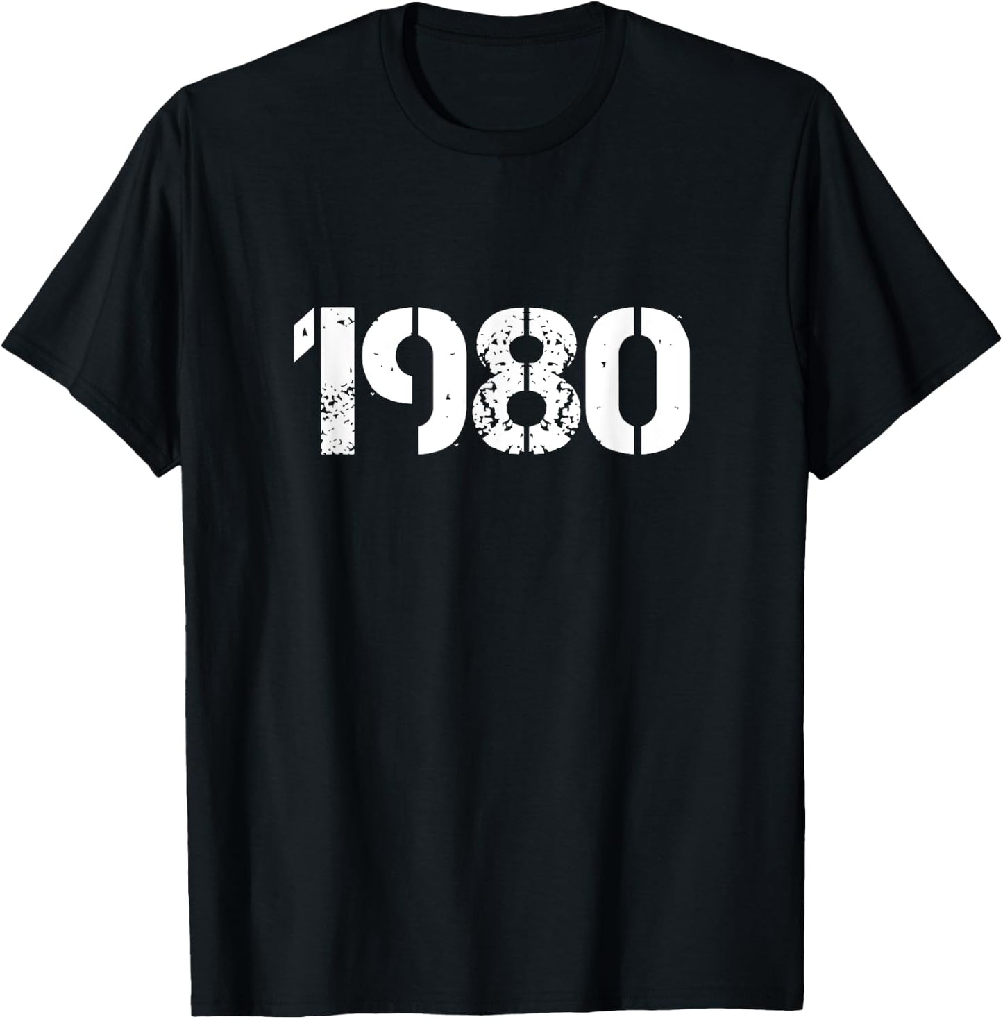 Vintage Retro 1980 Birthday T-Shirt - T-Shirt | Black