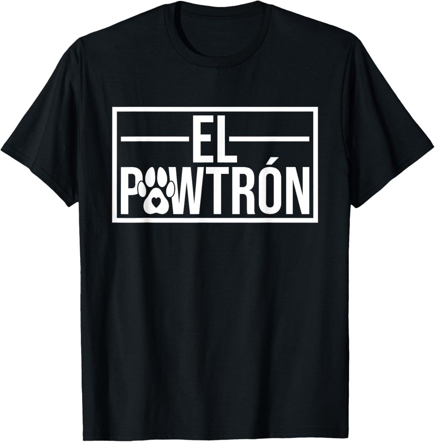 El Pawtrón Dog Dad Dog Grandpa Funny Fathers Day Dog Lover T-Shirt - T-Shirt | Black