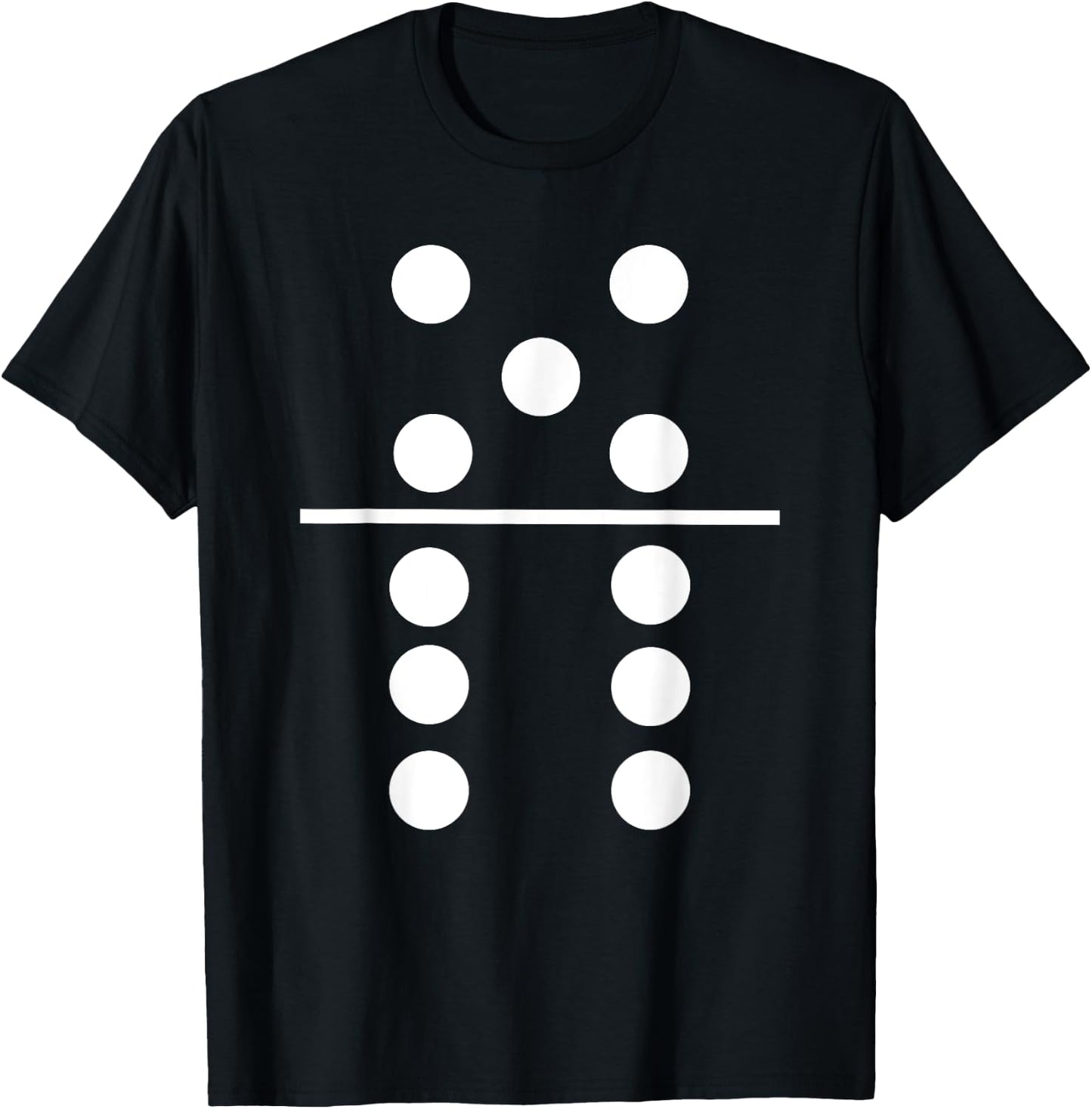Domino 5 and 6 Matching Halloween Group Costumes 5-6 T-Shirt - T-Shirt | Black
