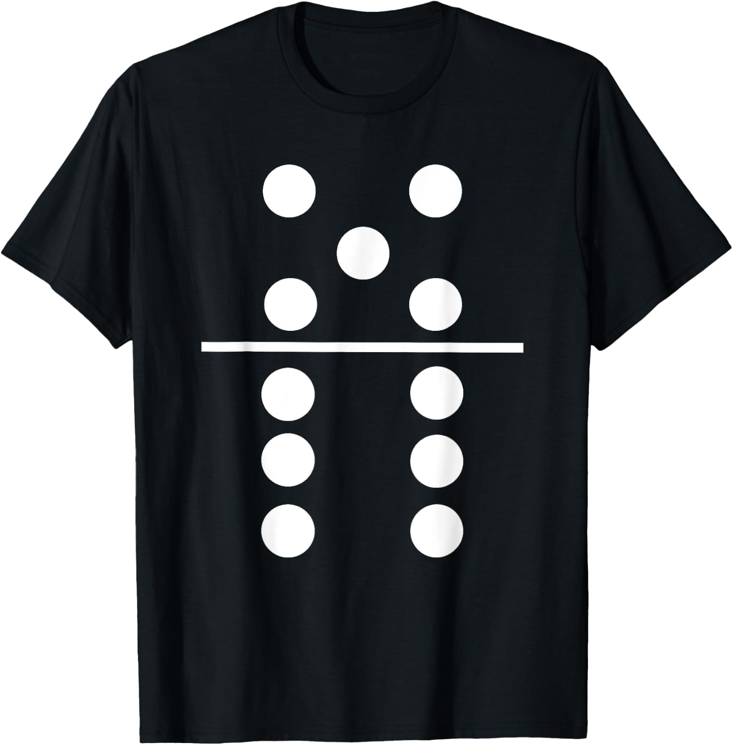 Domino 5 and 6 Matching Halloween Group Costumes 5-6 T-Shirt - T-Shirt | Black