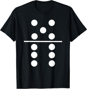 Domino 5 and 6 Matching Halloween Group Costumes 5-6 T-Shirt - T-Shirt | Black