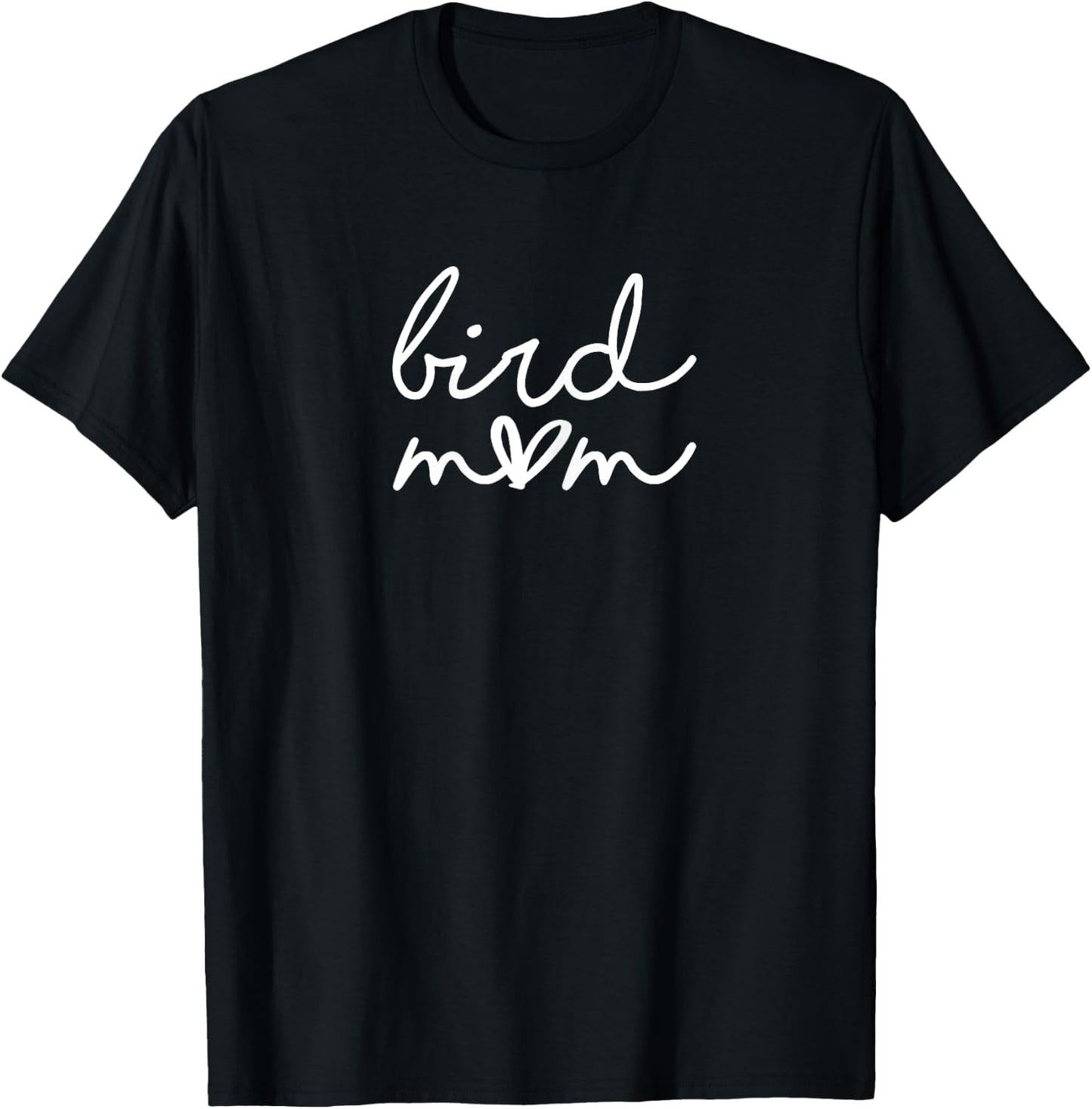 GO WITH THE PAW Bird Mom for Bird Lover Women Mothers Day T-Shirt - T-Shirt | Black