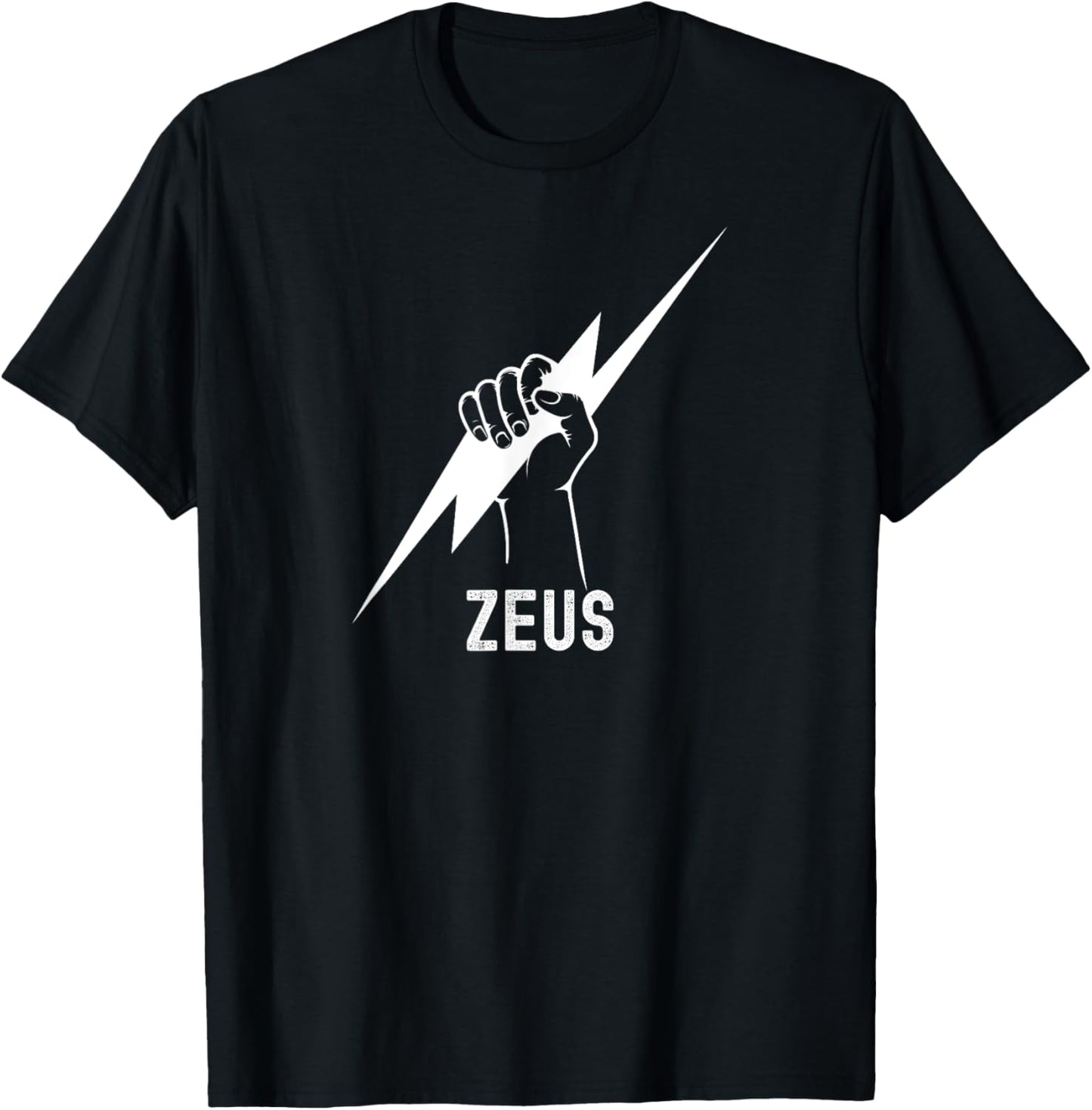 Zeus Lightning Bolt T-Shirt - T-Shirt | Black