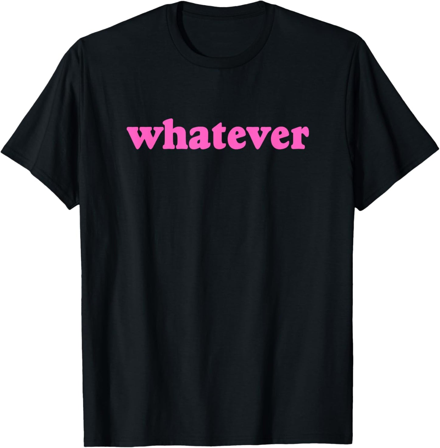 Whatever Retro Y2k Aesthetic T-Shirt - T-Shirt | Black