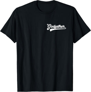 Godfather Vintage Retro Father's Day for Papa Grandpa T-Shirt - T-Shirt | Black