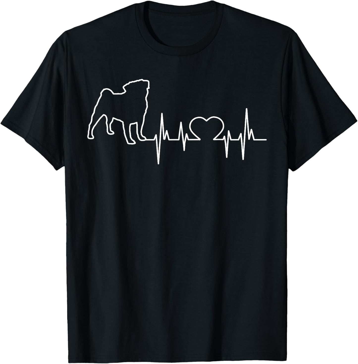 Pug Puggie-Dog T-Shirt - T-Shirt | Black