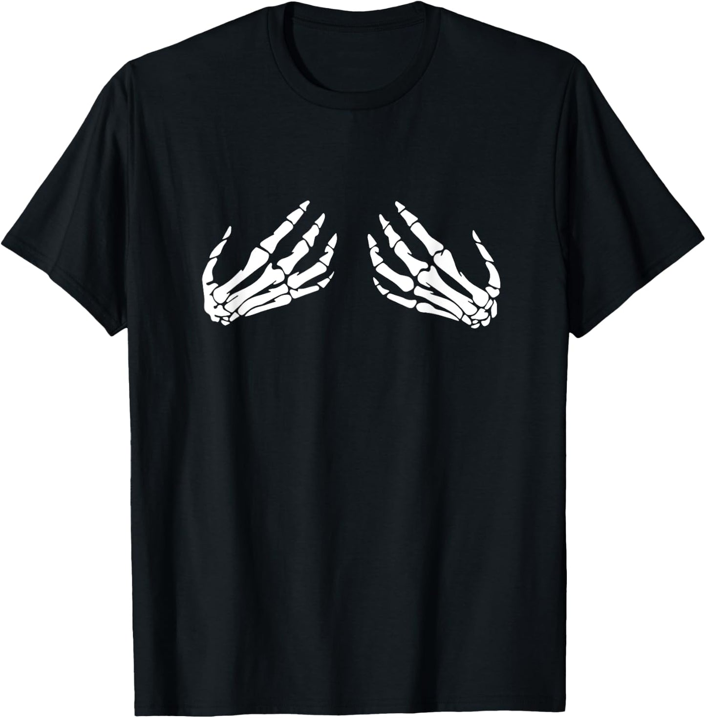 Halloween Skeleton Hands T-Shirt - T-Shirt | Black