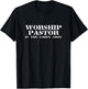 Worship Pastor in the Lord's Army Christian T-Shirt - T-Shirt | Black