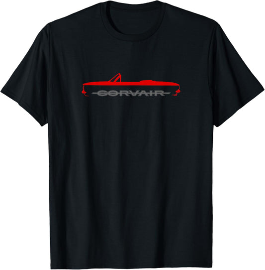 FlatSix Graphics LLc Corvair Convertible 1962, 1963, 1964 , Small, Black T-Shirt - T-Shirt | Black