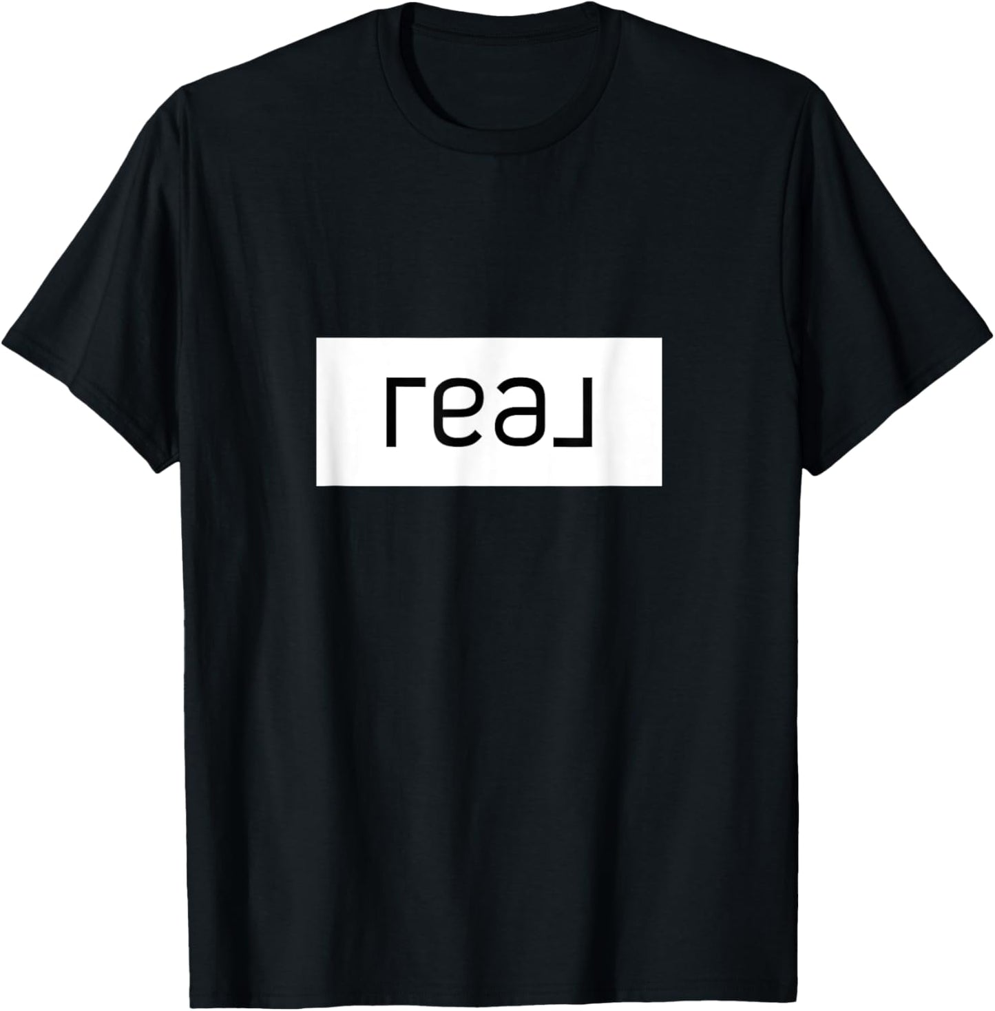 Real Broker Solid White Logo T-Shirt - T-Shirt | Black