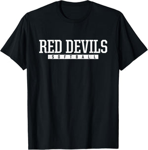 Loganville Red Devils Softball HS T-Shirt - T-Shirt | Black
